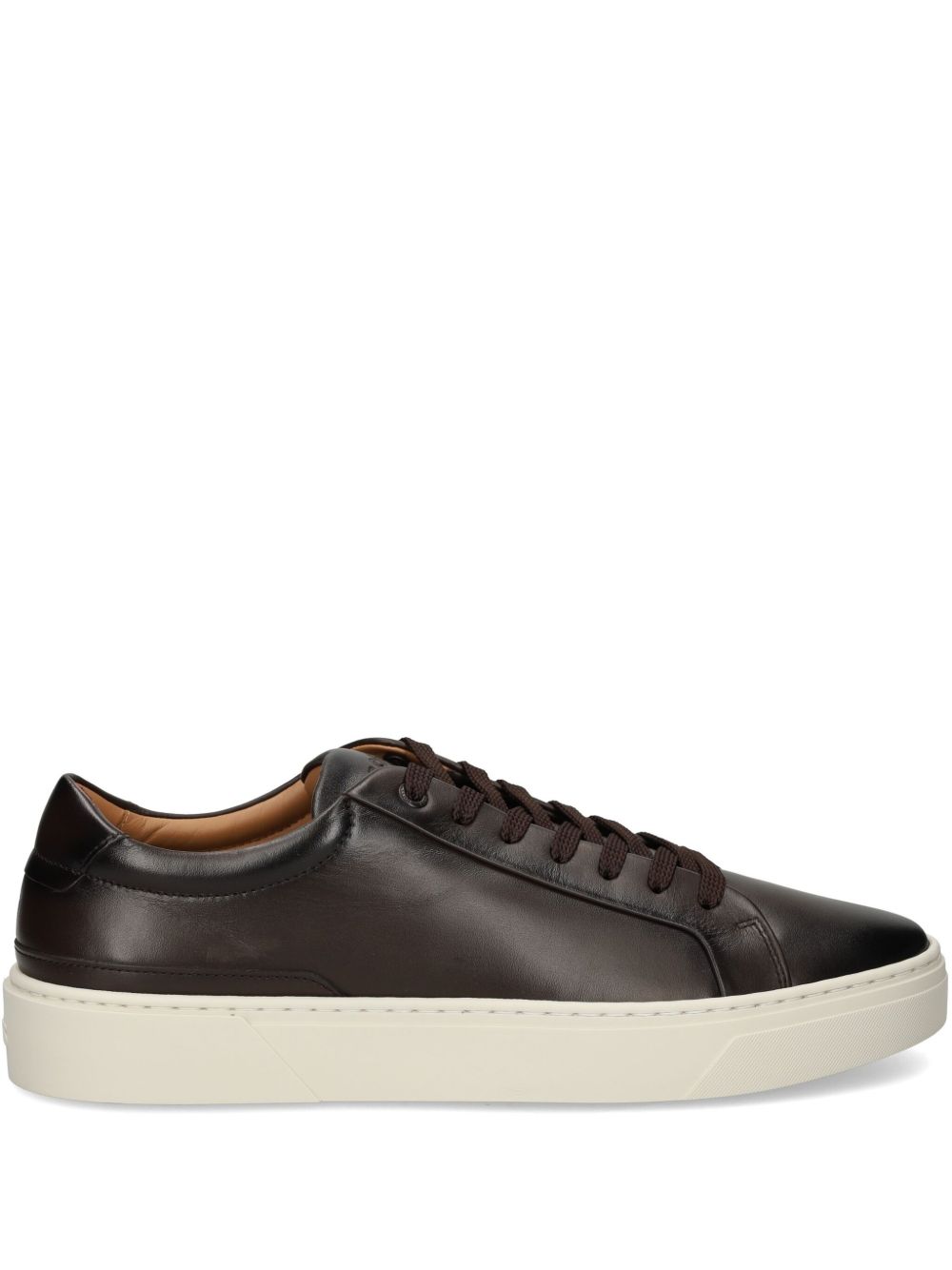 BOSS logo-print sneakers - Brown