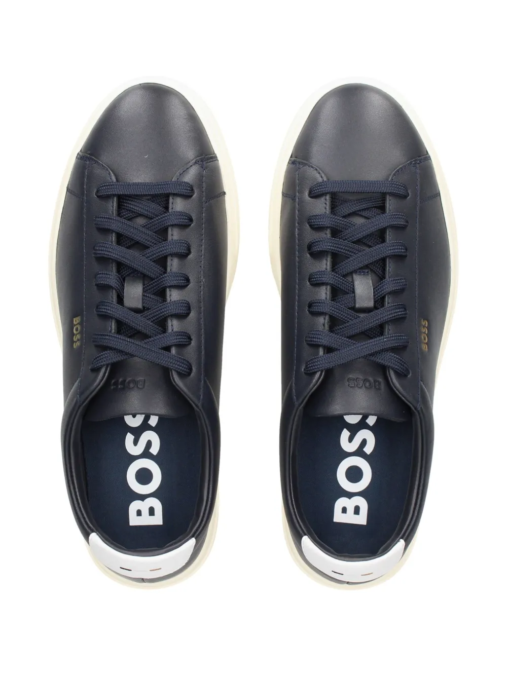 BOSS logo-print sneakers Blue