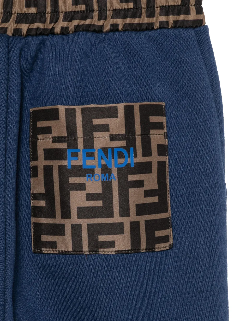 Fendi Kids Trainingsbroek met FF-logo Blauw