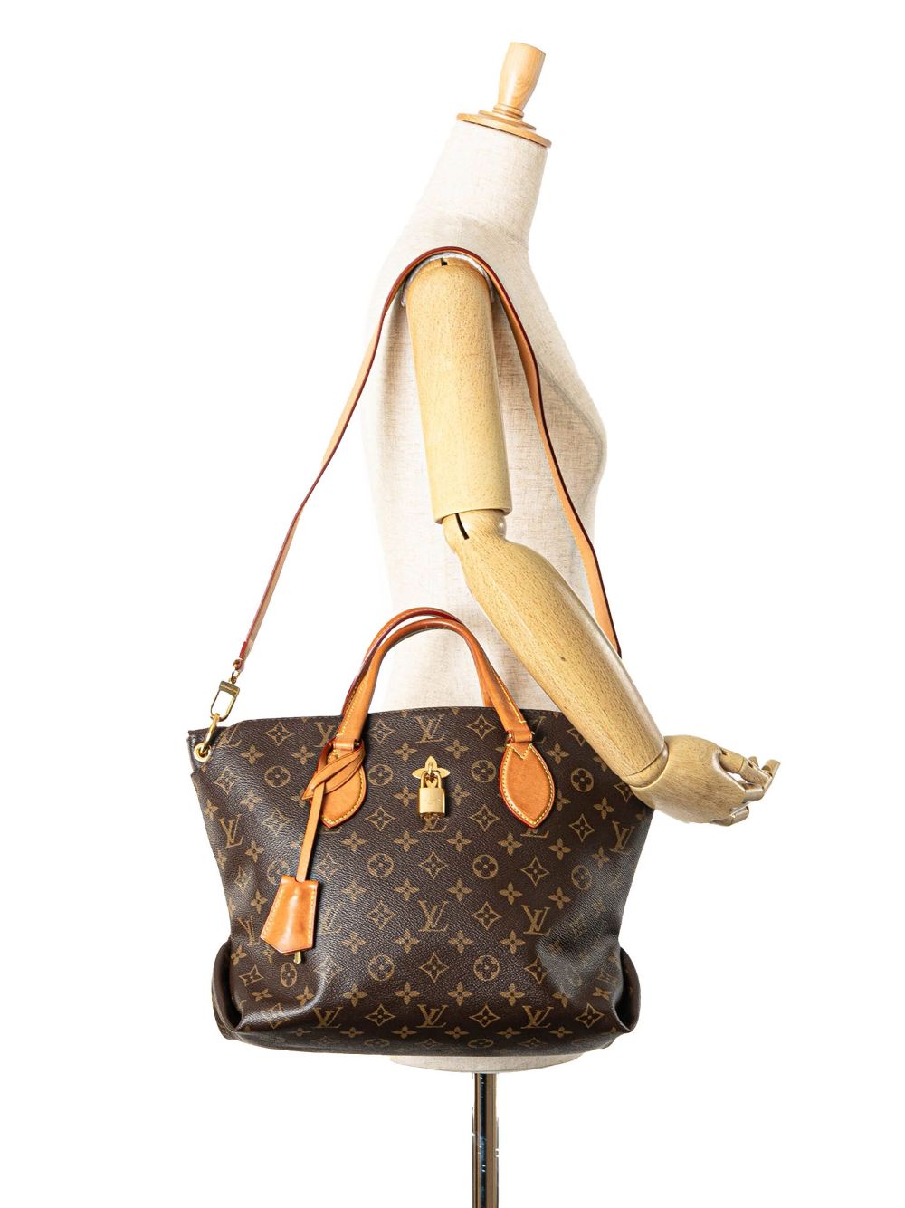 Louis Vuitton Pre-Owned 2019 Monogram Flower Zipped Tote MM boekentas - Bruin