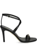 Michael Michael Kors 90mm logo-plaque sandals - Black