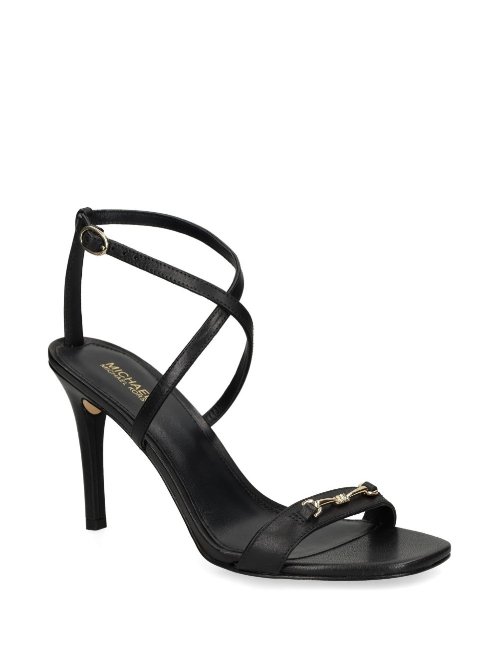 Michael Michael Kors 90mm logo-plaque sandals - Zwart