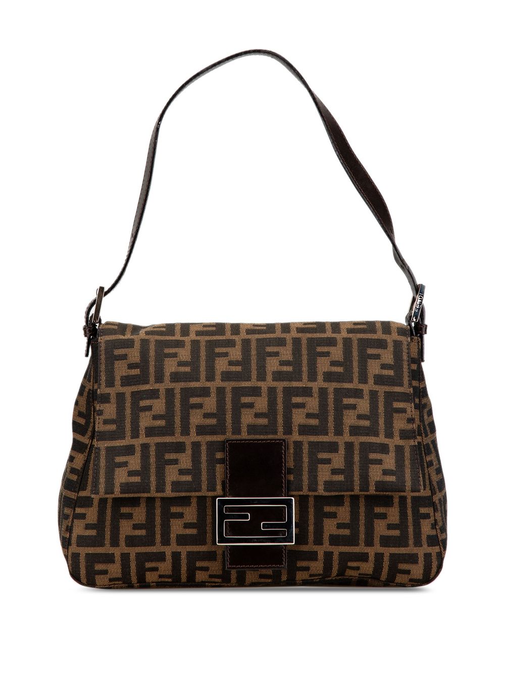 Fendi Pre-Owned 2000-2010 Zucca Canvas Mamma Forever shoulder bag - Brown