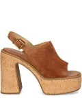 Michael Michael Kors Leia platform sandals - Brown