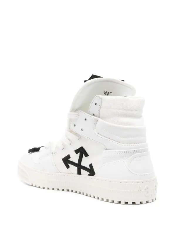 OFF-WHITE™︎(オフホワイト) ハイカットスニーカー Off-White レザースニーカー | ホワイト | FARFETCH JP