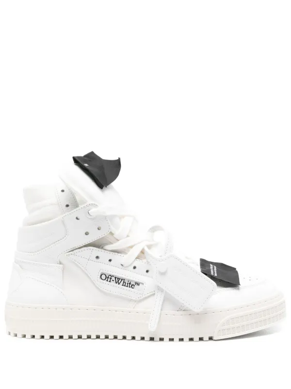 Off-White Logo Hi-tops in White
