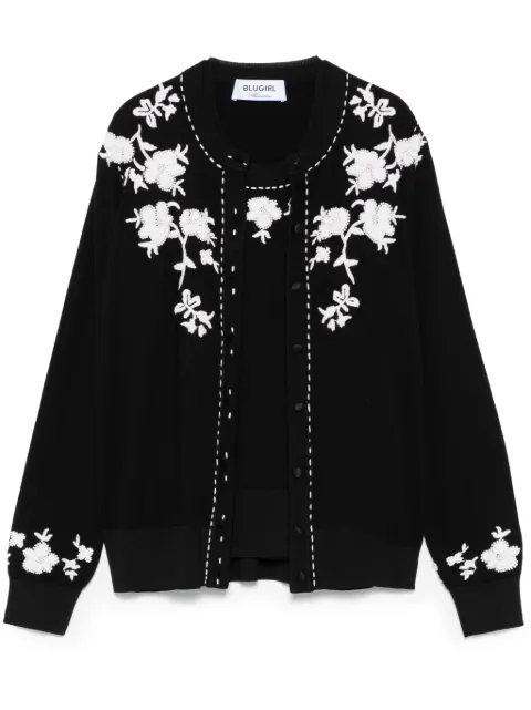 Blugirl Black Viscosa Women Cardigan