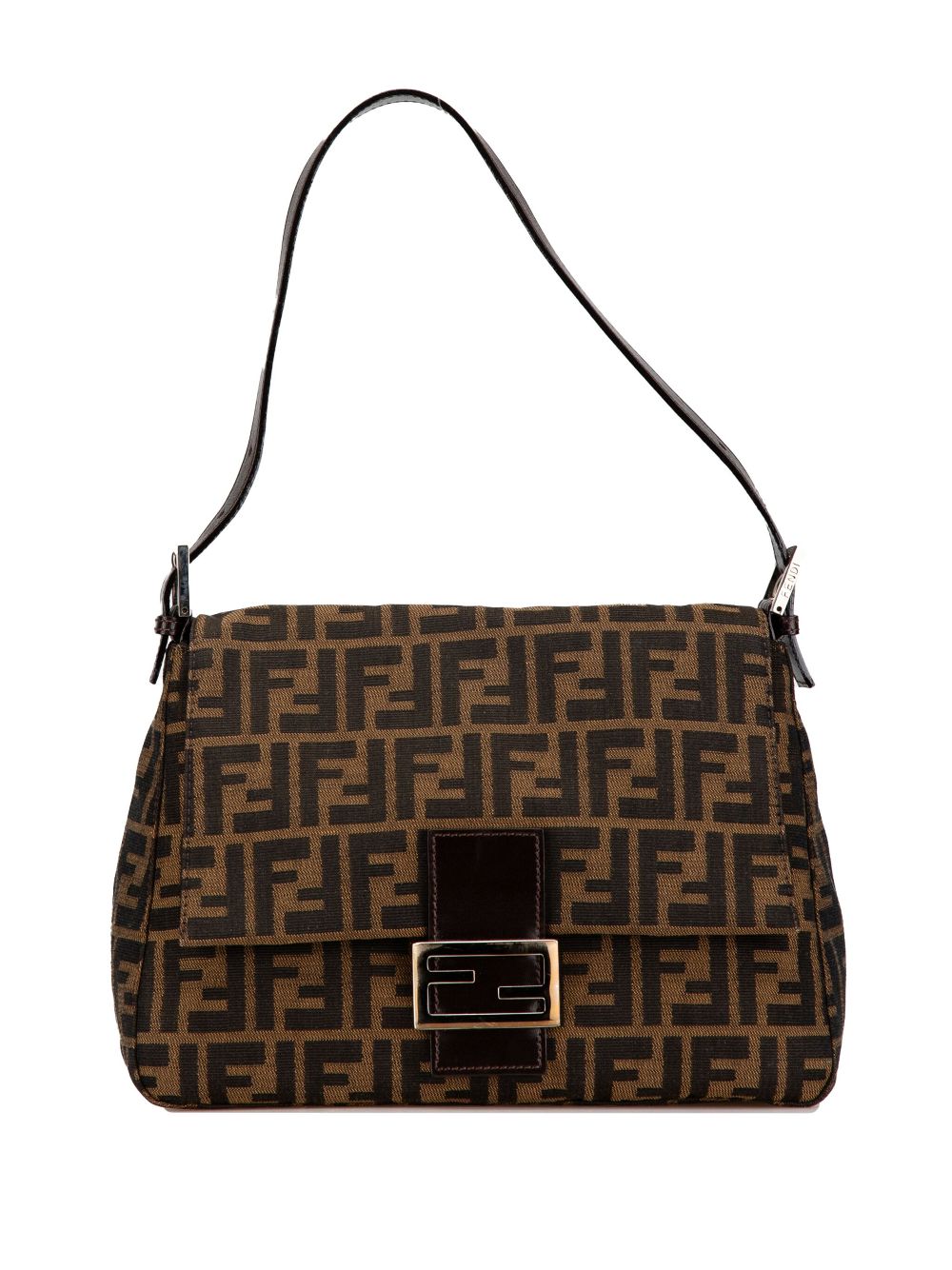 Fendi Pre-Owned 2000-2010 Zucca Canvas Mamma Forever shoulder bag - Brown