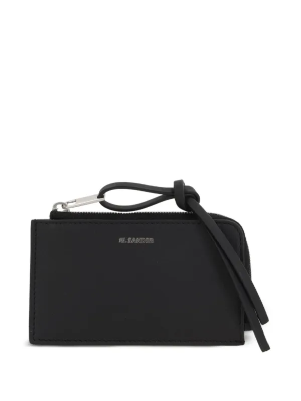 Jil Sander Giro レザーポーチ | ブラック | FARFETCH JP