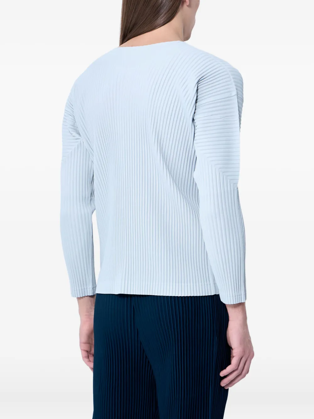 Homme Plissé Issey Miyake Geplooid T-shirt Blauw