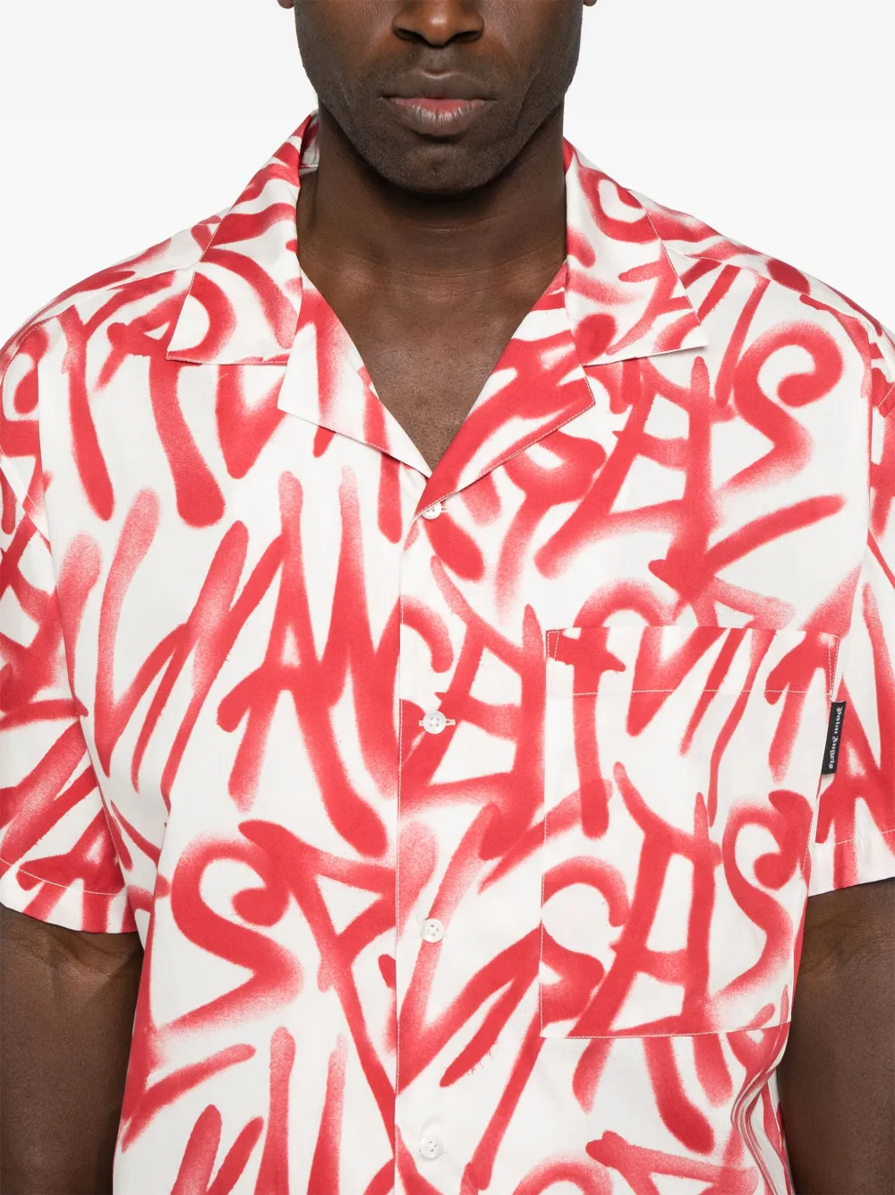 PALM ANGELS GRAFFITI-PRINT SHIRT