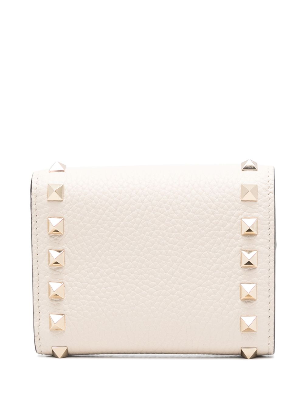 Valentino Garavani Portemonnee met rockstuds - Beige