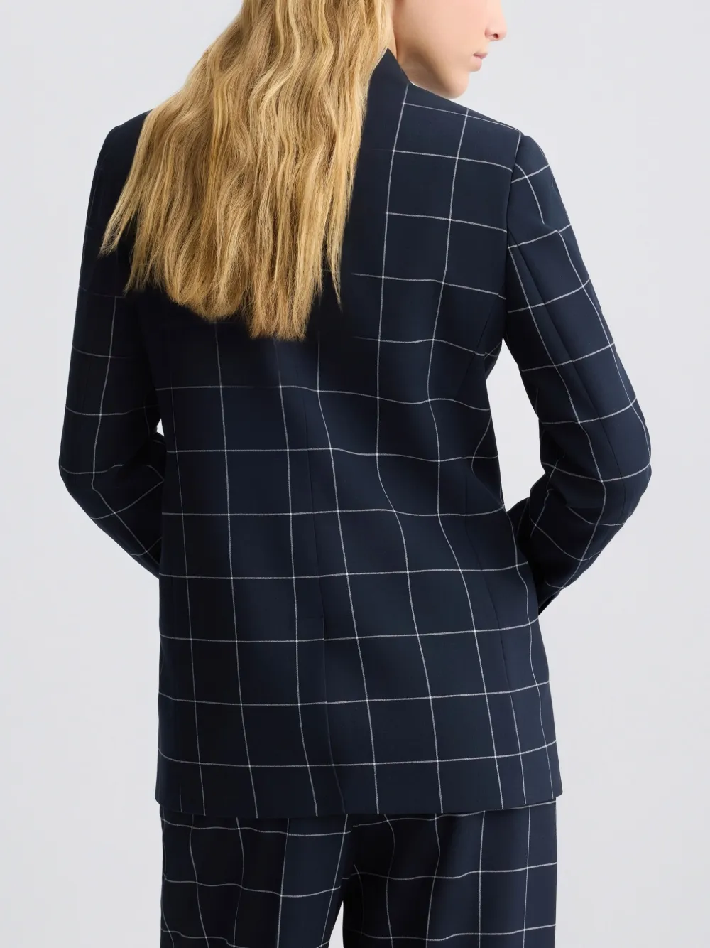 LIU JO Geruite blazer Blauw