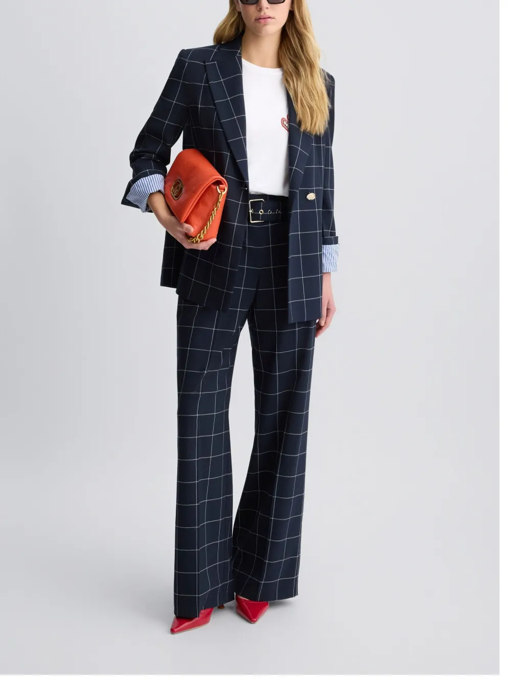 LIU JO Geruite blazer Blauw
