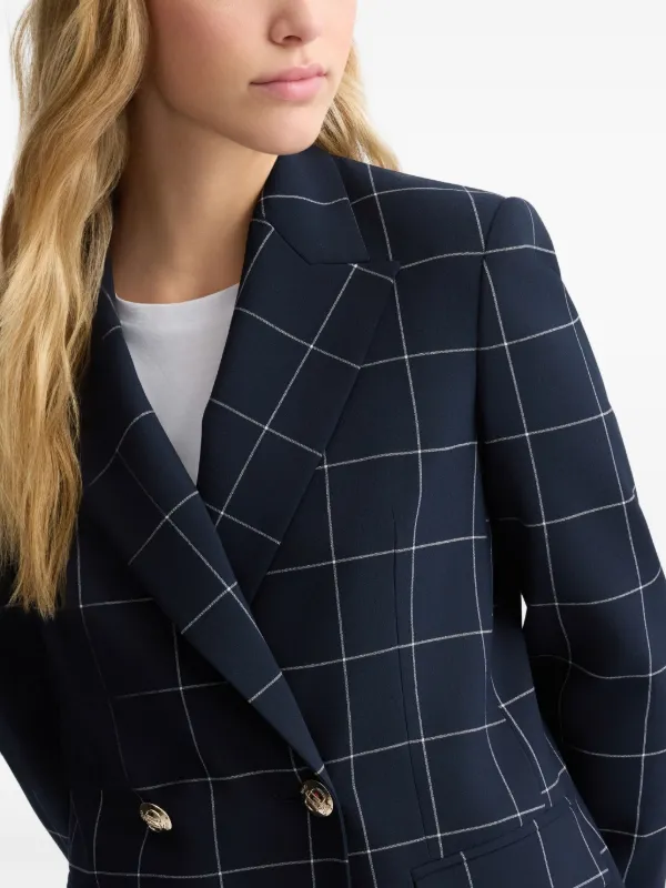ジャケット Liu Jo DOUBLE-BREASTED BLAZER LIU JO double-breasted Check Blazer | Blue | FARFETCH