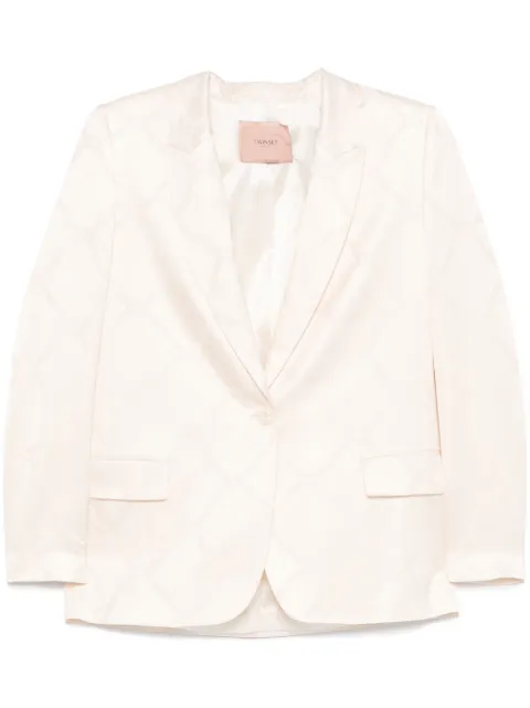 TWINSET Oval T-jacquard blazer