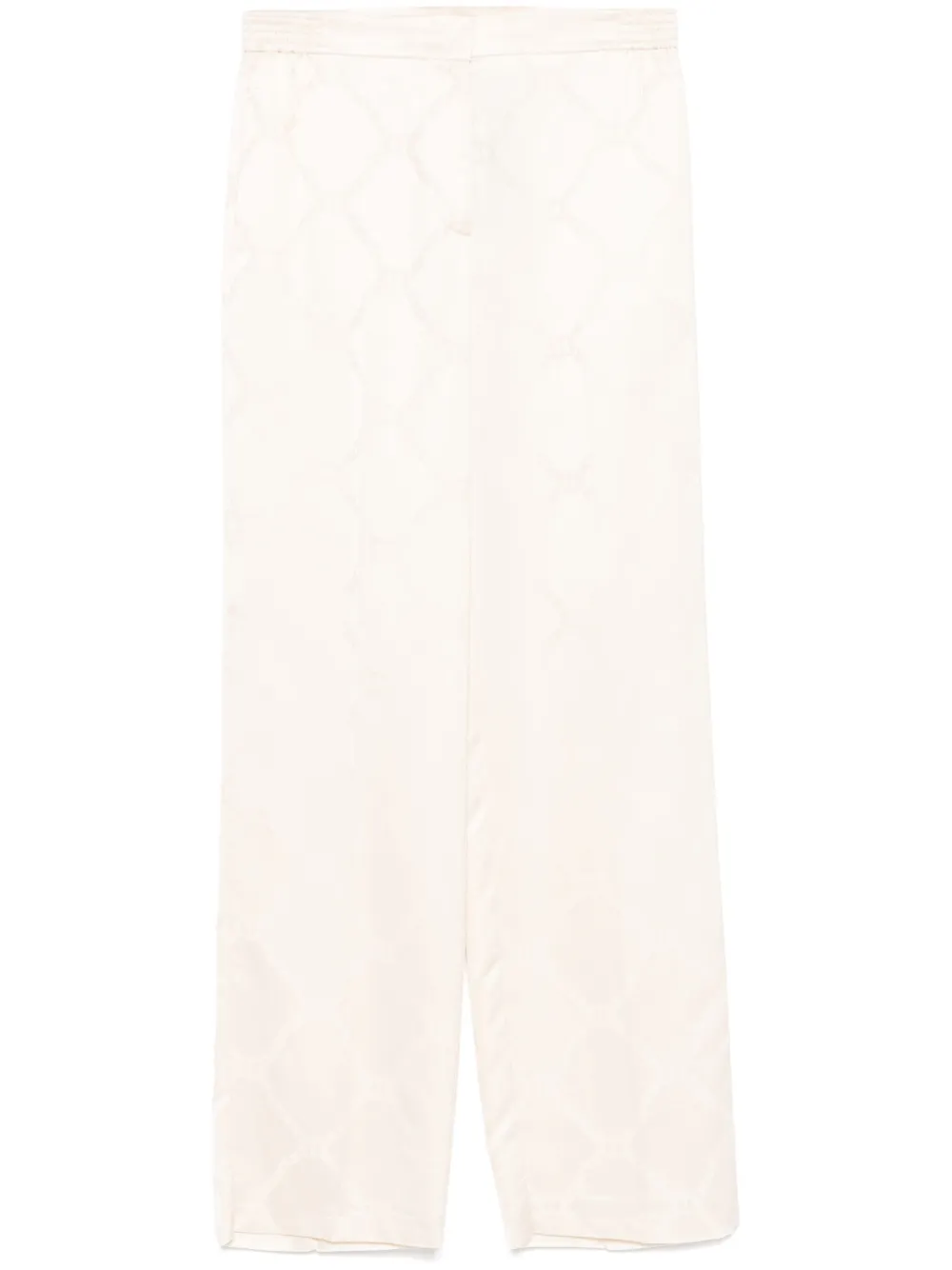 Oval T-jacquard trousers