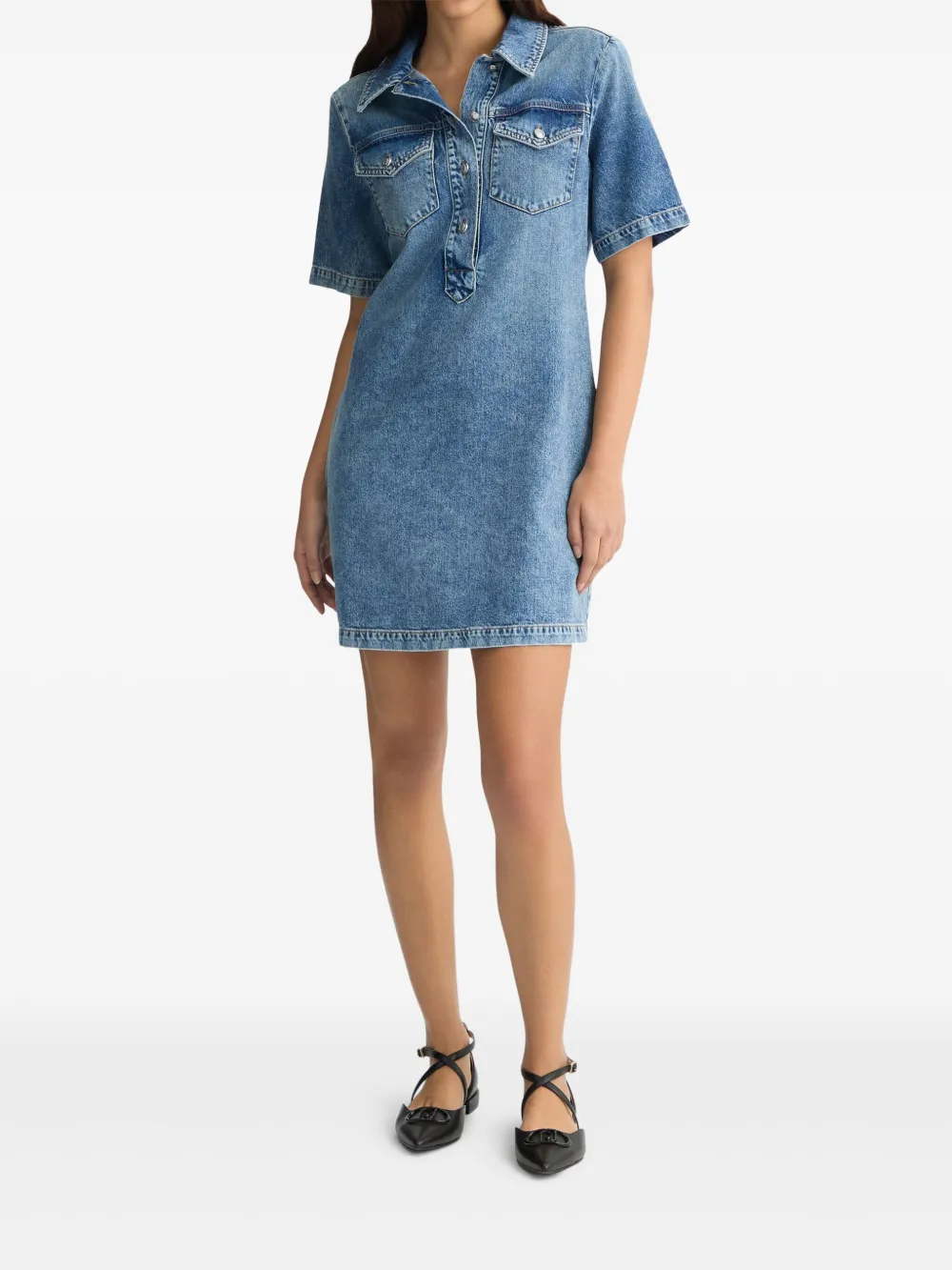 LIU JO denim mini dress - Blauw