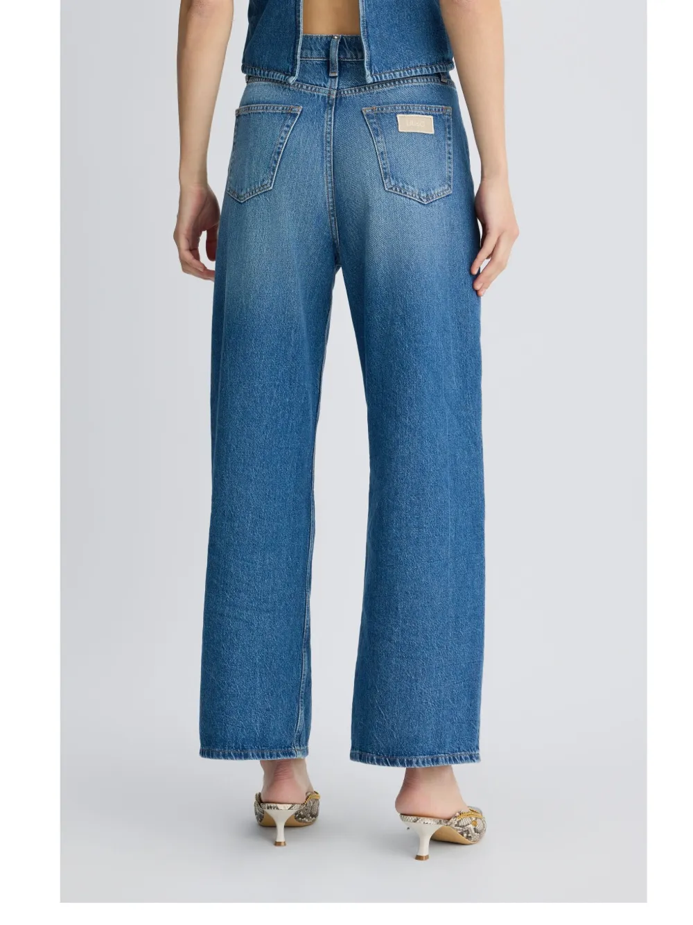 Liu •jo Low-rise Baggy Jeans In Blue