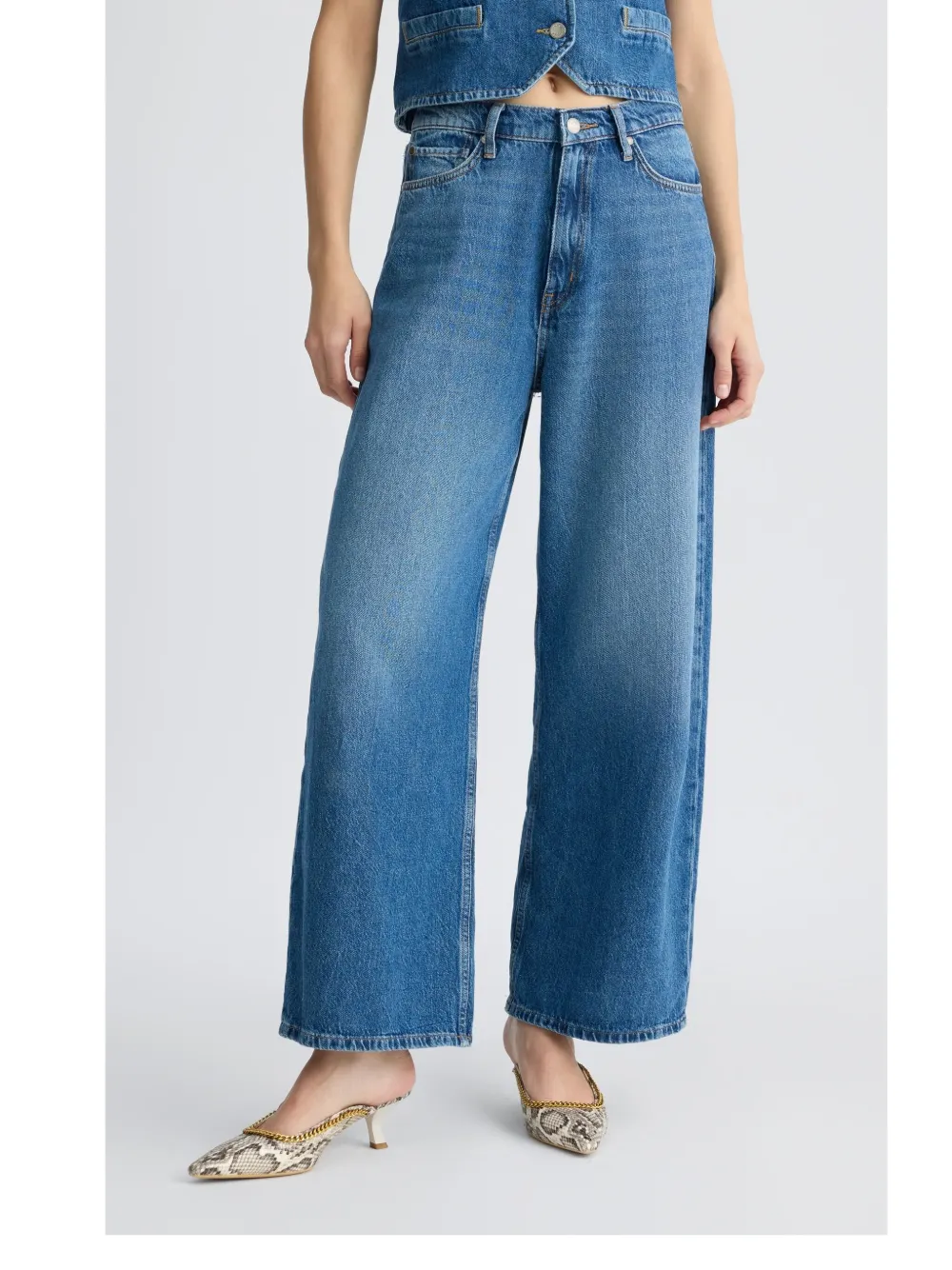 Liu •jo Low-rise Baggy Jeans In Blue
