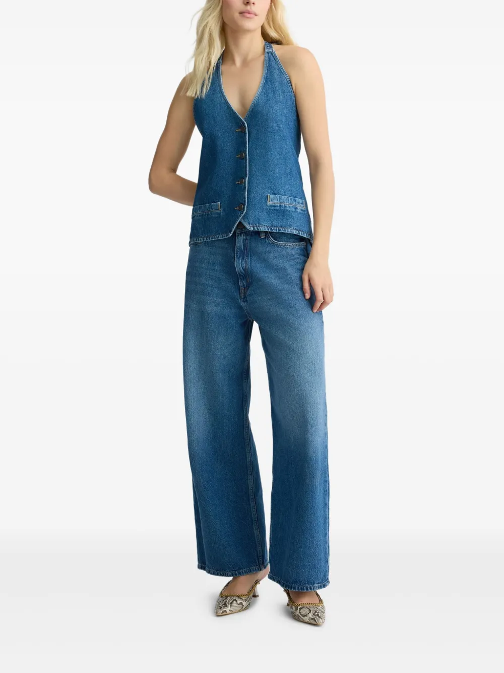 liujo LIU JO Low waist baggy jeans - Blauw