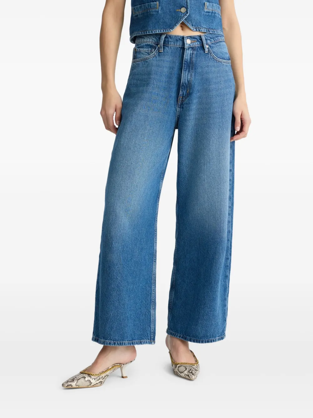 LIU JO Low waist baggy jeans Blauw