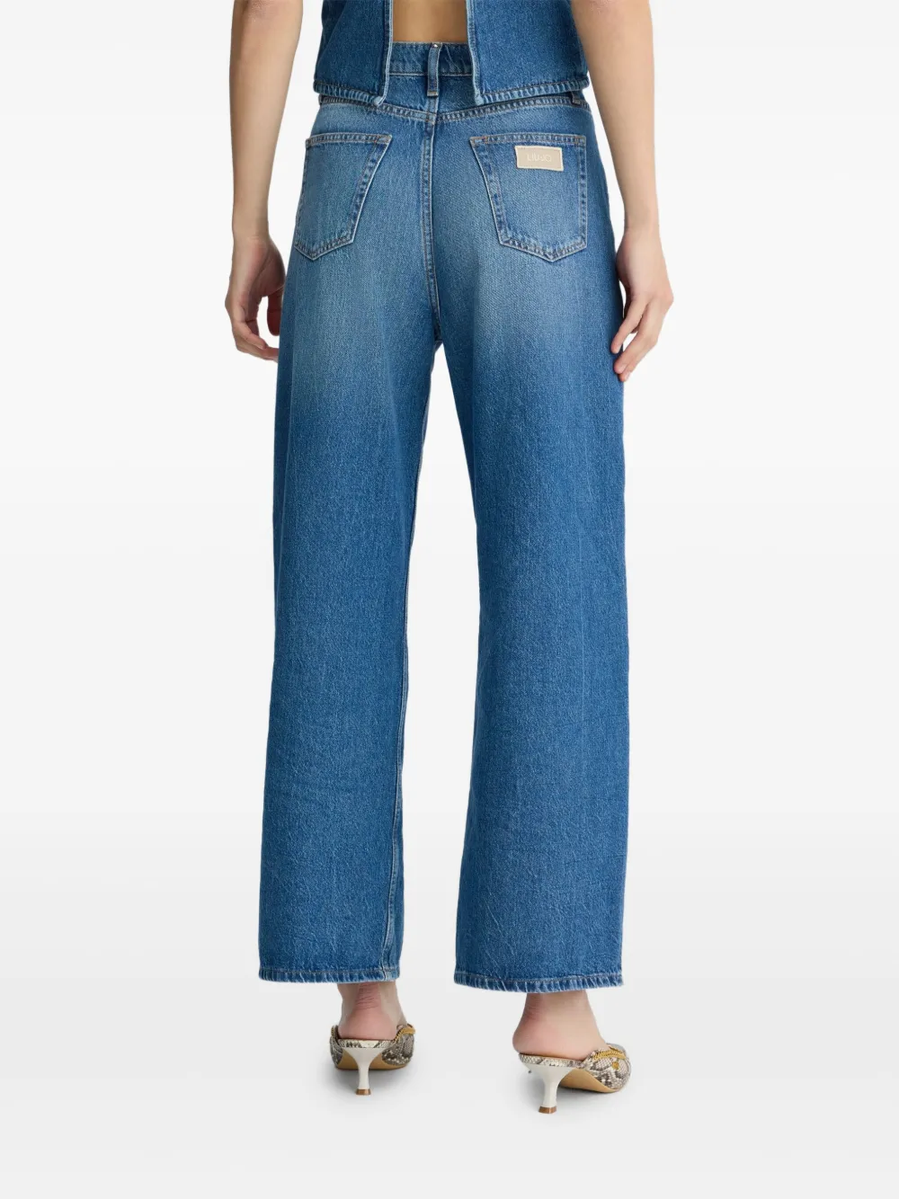 LIU JO Low waist baggy jeans Blauw