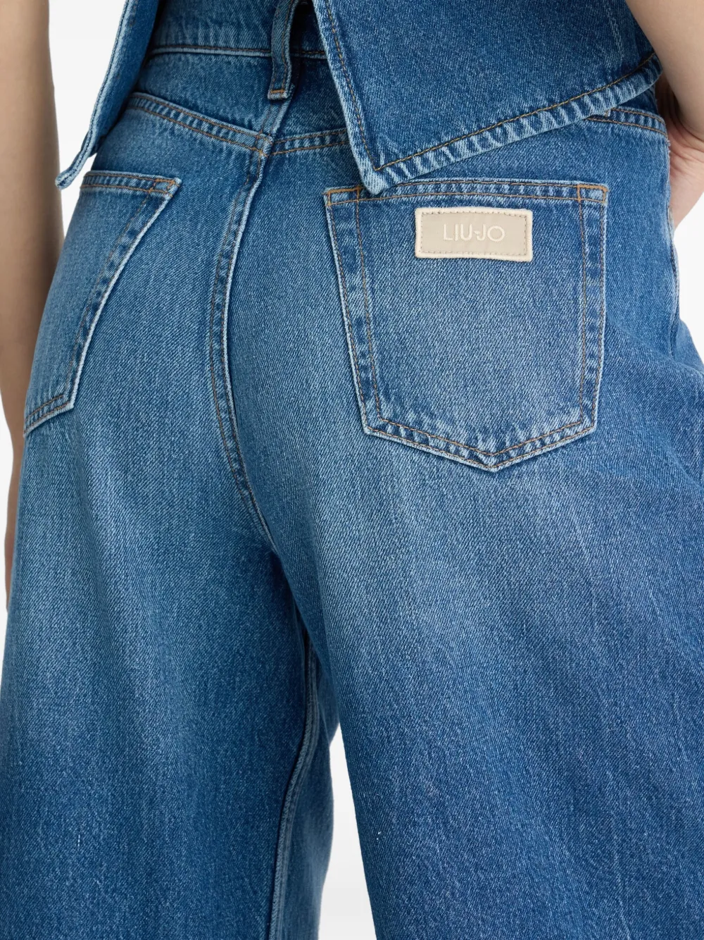 LIU JO Low waist baggy jeans Blauw