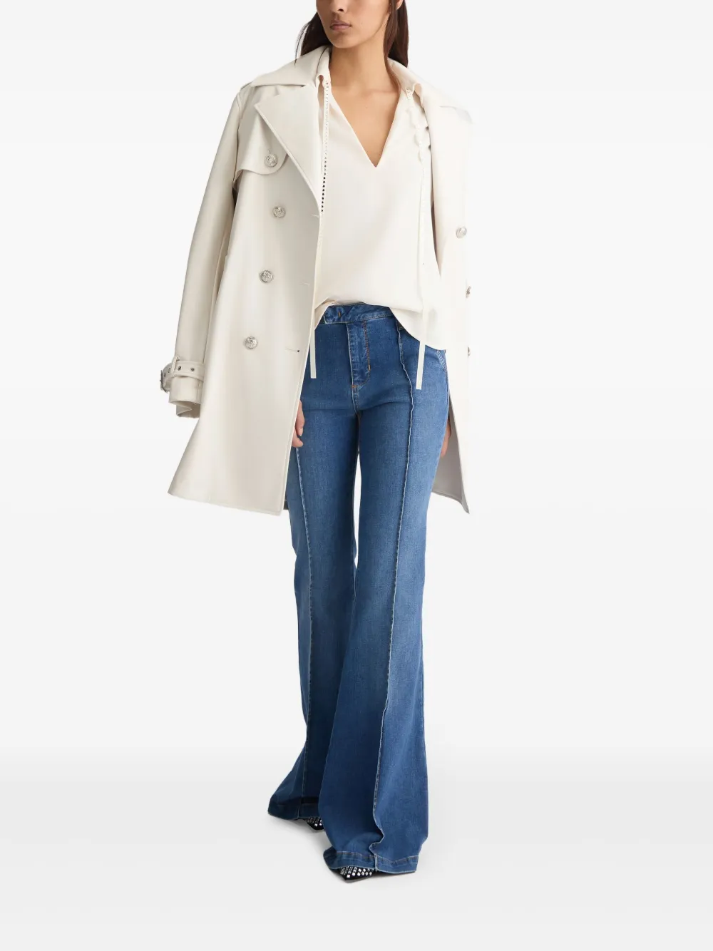LIU JO Blouse with gemstones - Beige