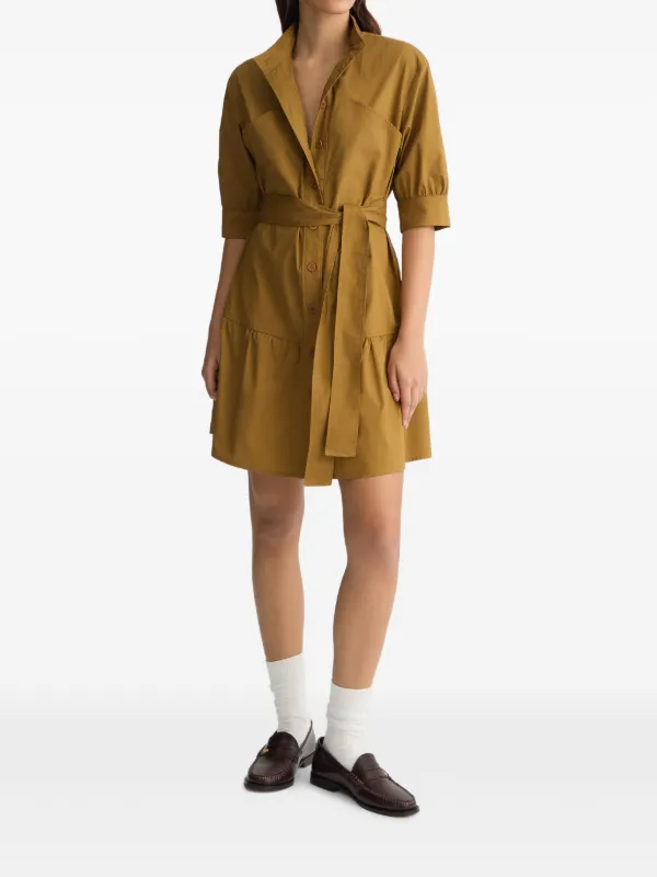 LIU JO Poplin Shirt Dress | Brown | FARFETCH OM