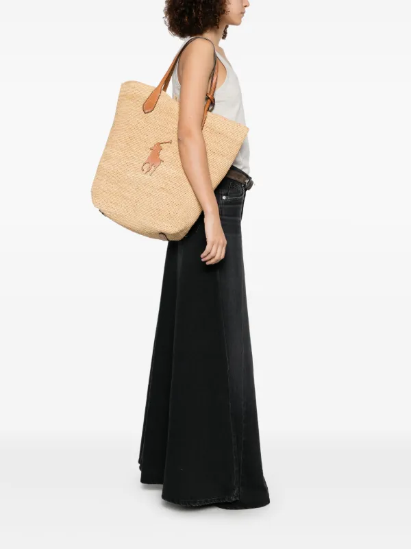 Polo Ralph Lauren Big Pony ハンドバッグ L | ニュートラル | FARFETCH JP