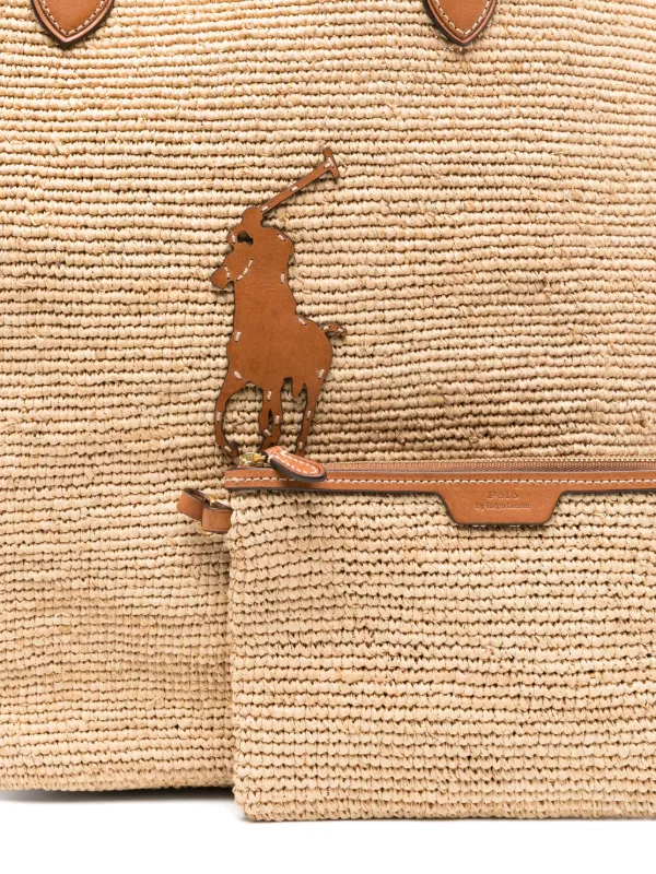 Polo Ralph Lauren Big Pony ハンドバッグ L | ニュートラル | FARFETCH JP