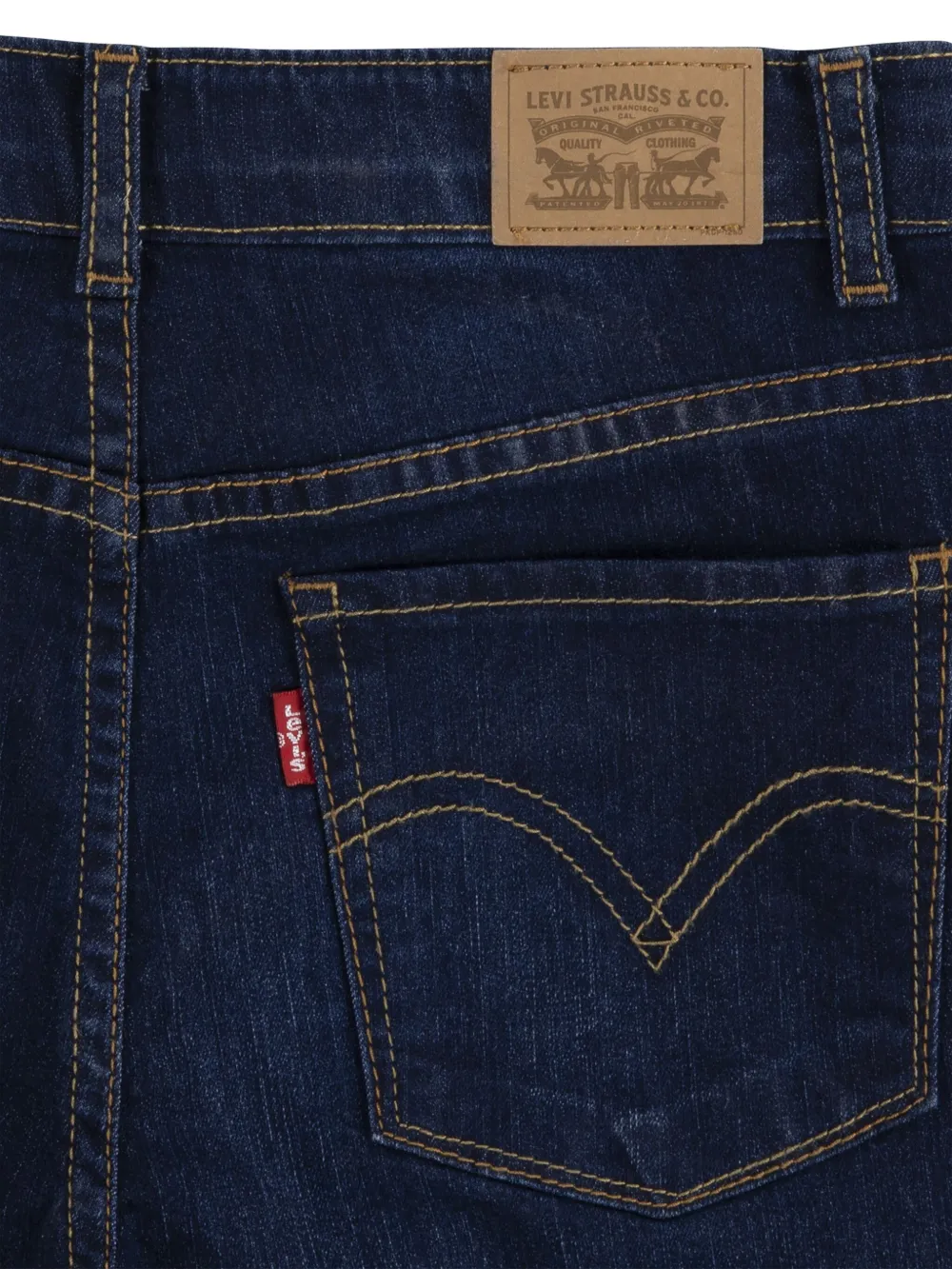 Levi's Kids Jeans met toelopende pijpen Blauw