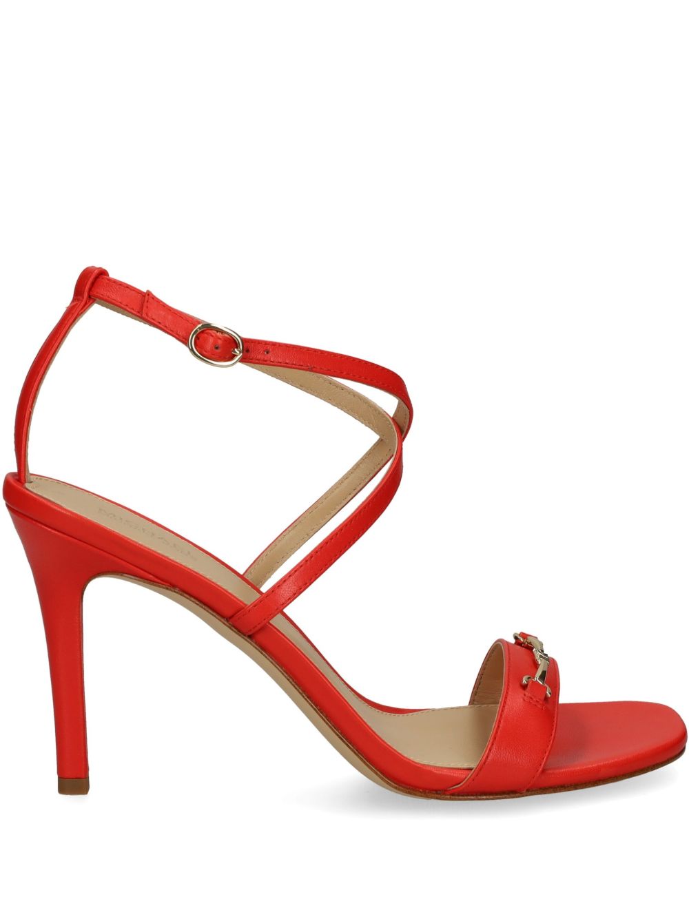 Michael Kors 90mm logo-plaque sandals Red