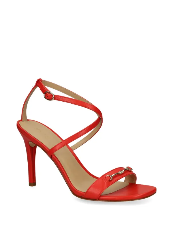 Michael Michael Kors 90mm logo-plaque Sandals Red FARFETCH IN