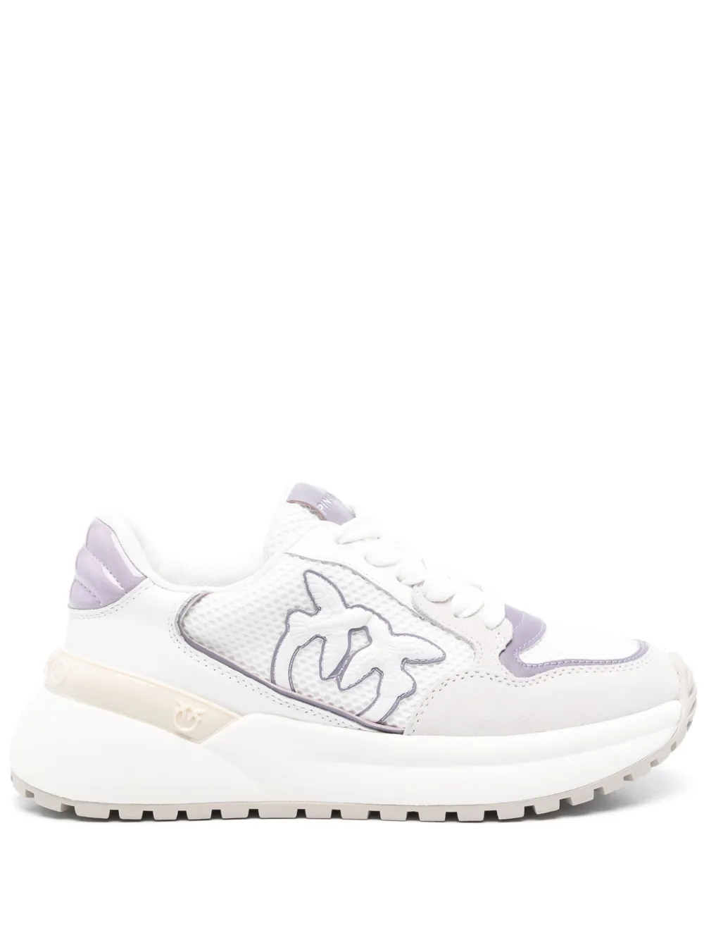 PINKO Love Birds-motif sneakers White