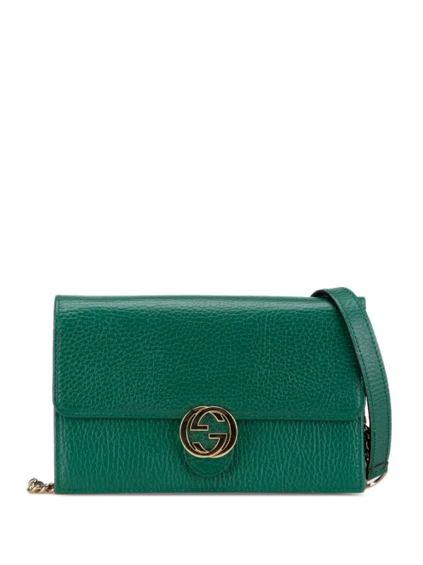 Gucci Pre-Owned 2016-2024 インターロッキングG ダラー カーフスキン 