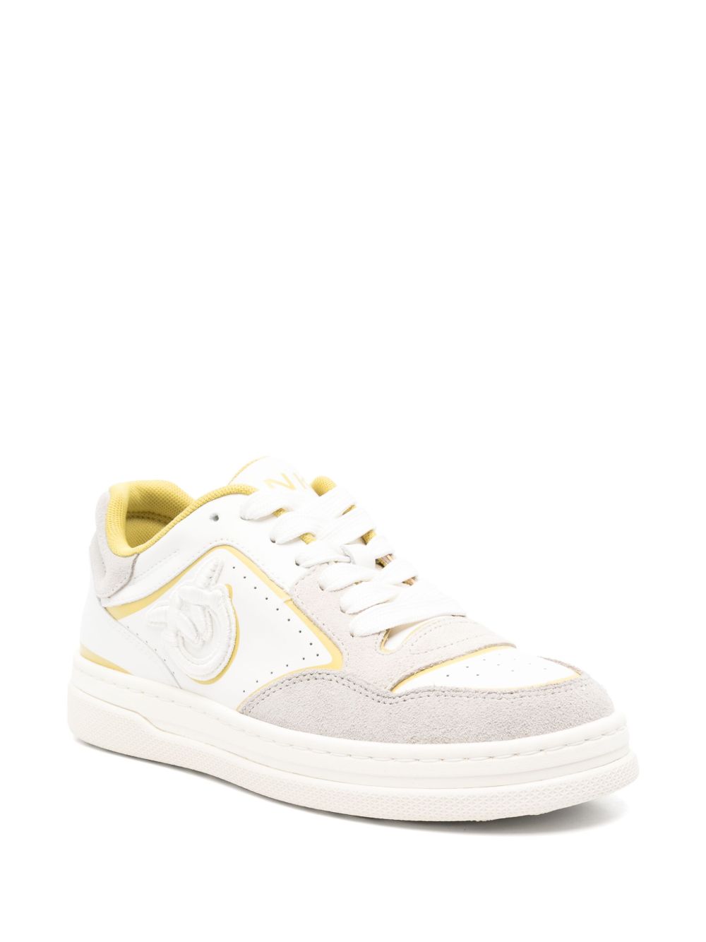 PINKO Sneakers met Love Birds-patroon - Wit