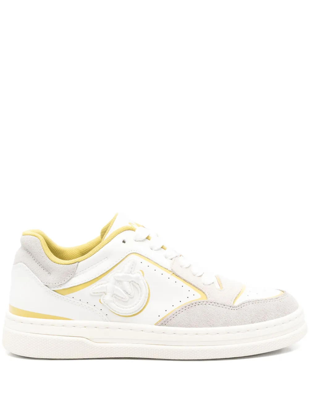 PINKO Love Birds-motif sneakers White