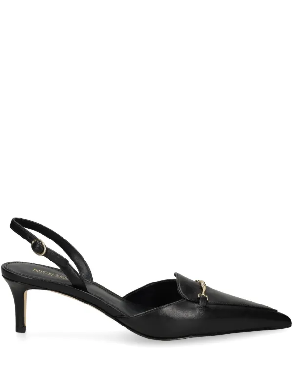 Michael Kors★バックロゴ レザーパンプス Michael Michael Kors レザーパンプス | ブラック | FARFETCH JP