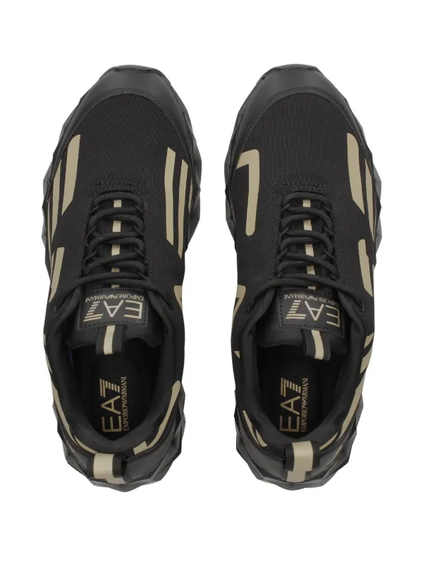 Ea7 Emporio Armani logo-print Sneakers | Black | FARFETCH