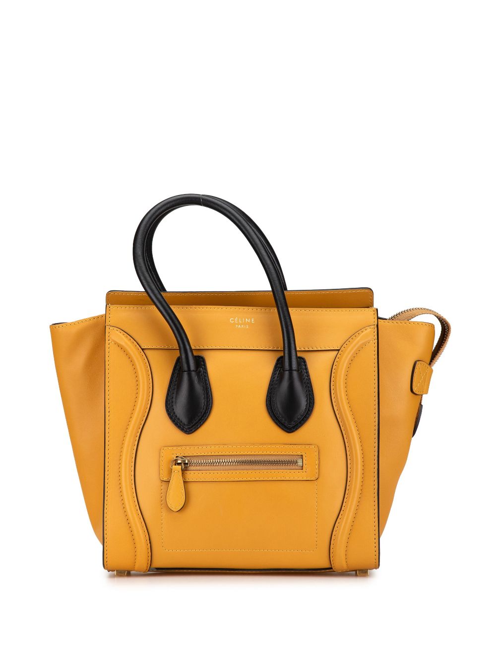 Céline Pre-Owned 2013 Micro Bicolor Luggage tote bag - Yellow