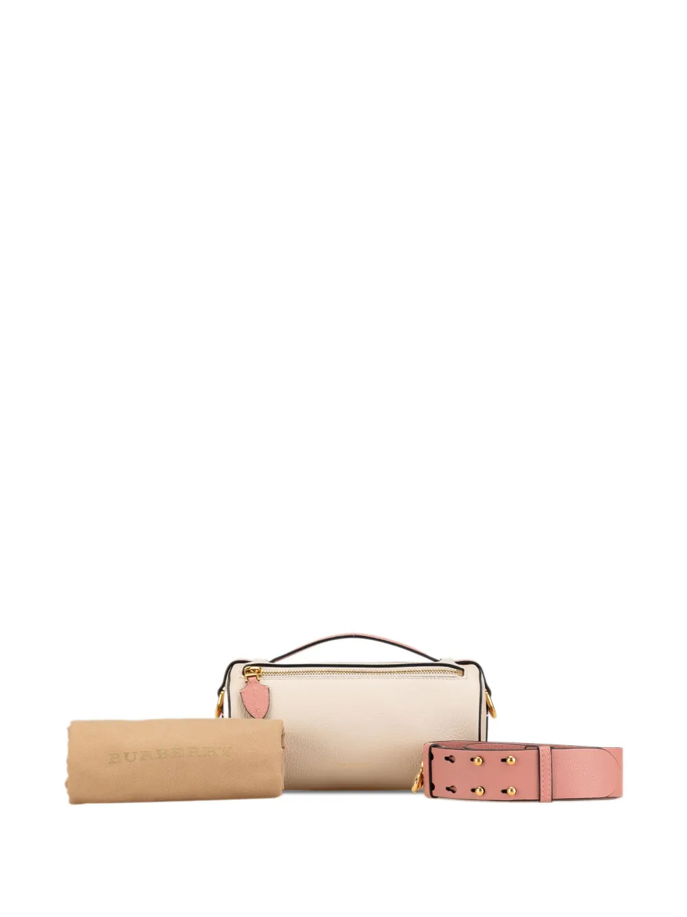 Burberry Pre-Owned 2018-2024 Leather The Barrel satchel | Image 7