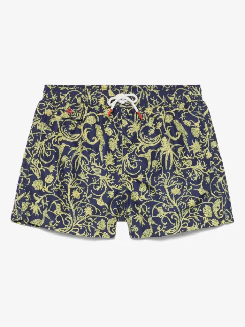 Kiton badbyxor med abstrakt mönster