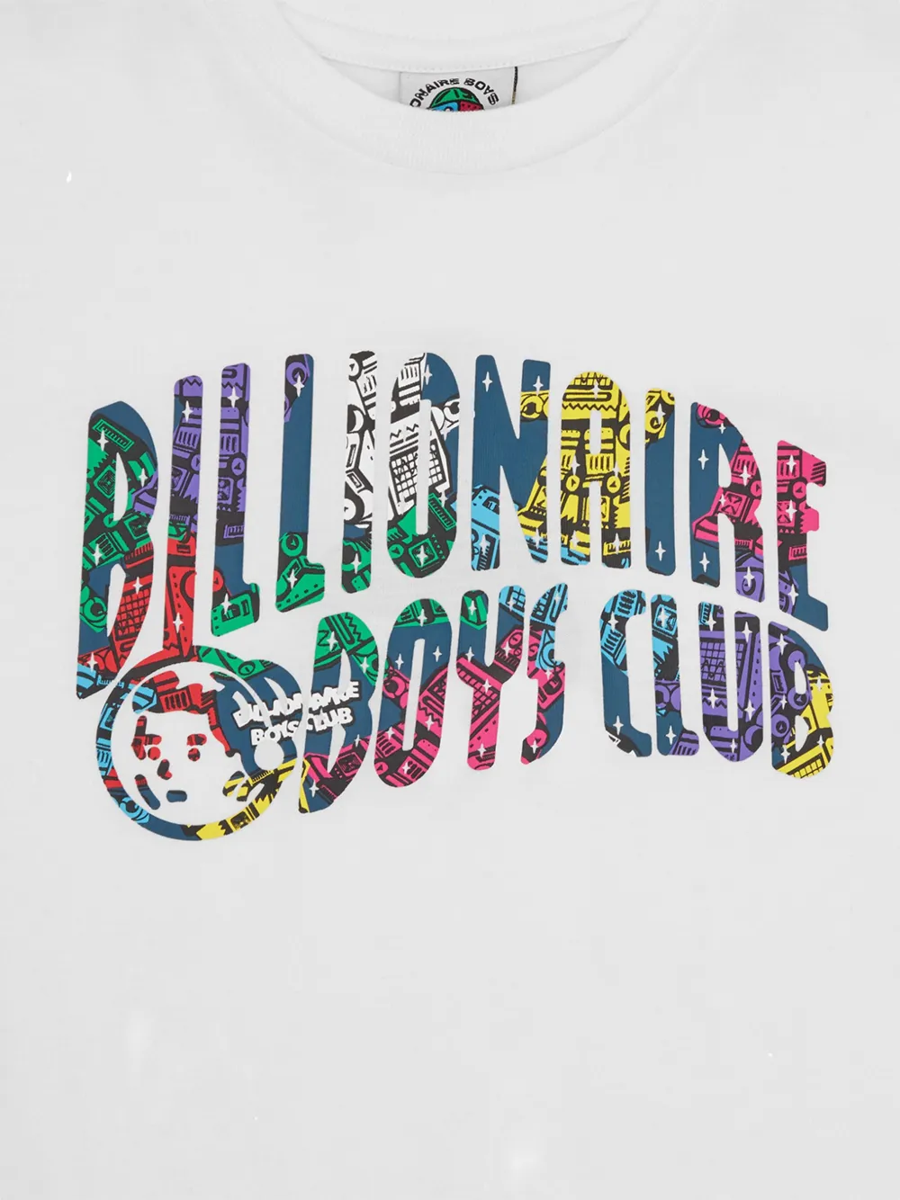 Billionaire Boys Club Kids T-shirt met Robot Arch-logo Wit