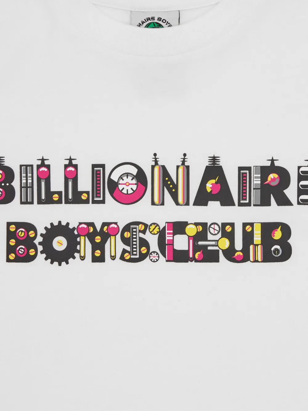 Billionaire Boys Club Kids Robot Text T-shirt Wit