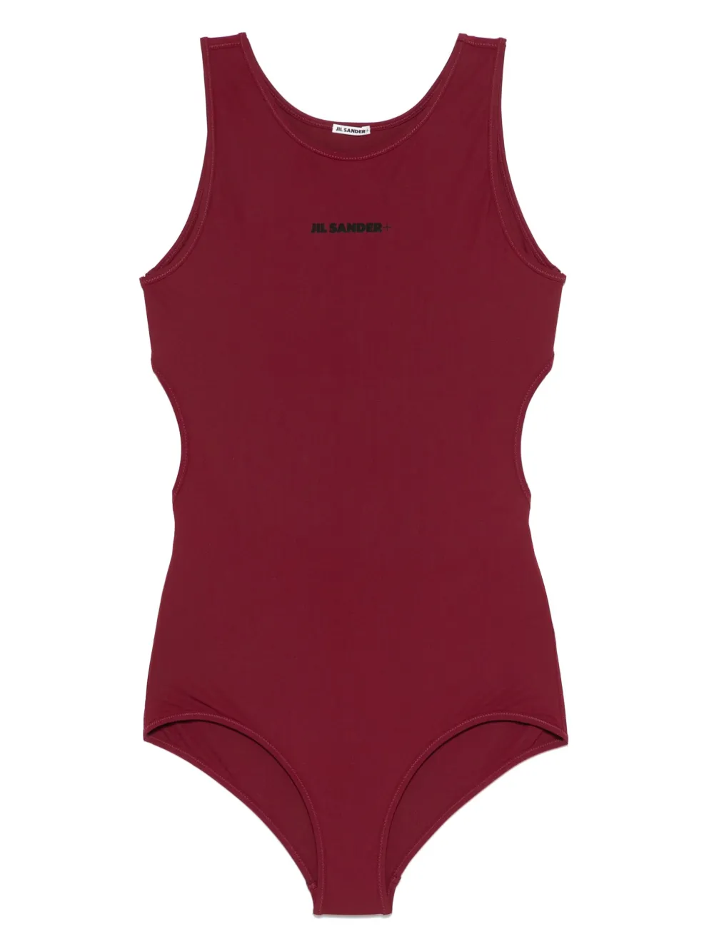 Jil Sander Badpak met logoprint Rood