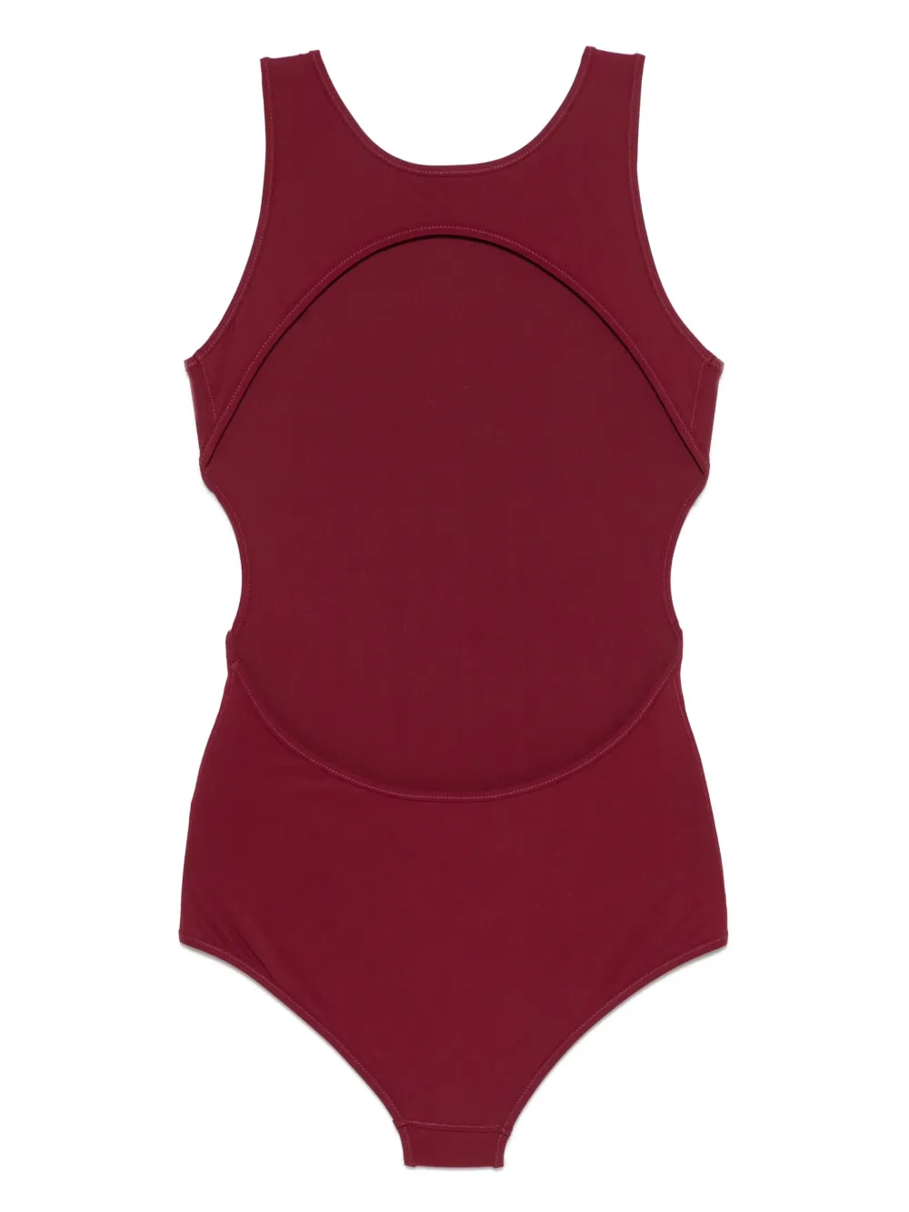 Jil Sander logo-print swimsuit - Rood