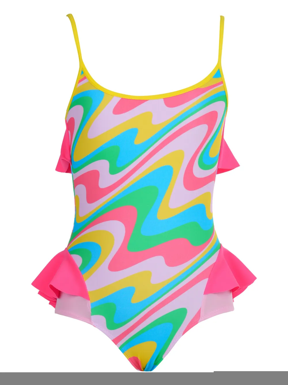 Nessi Byrd Kids graphic-print swimsuit - Blu