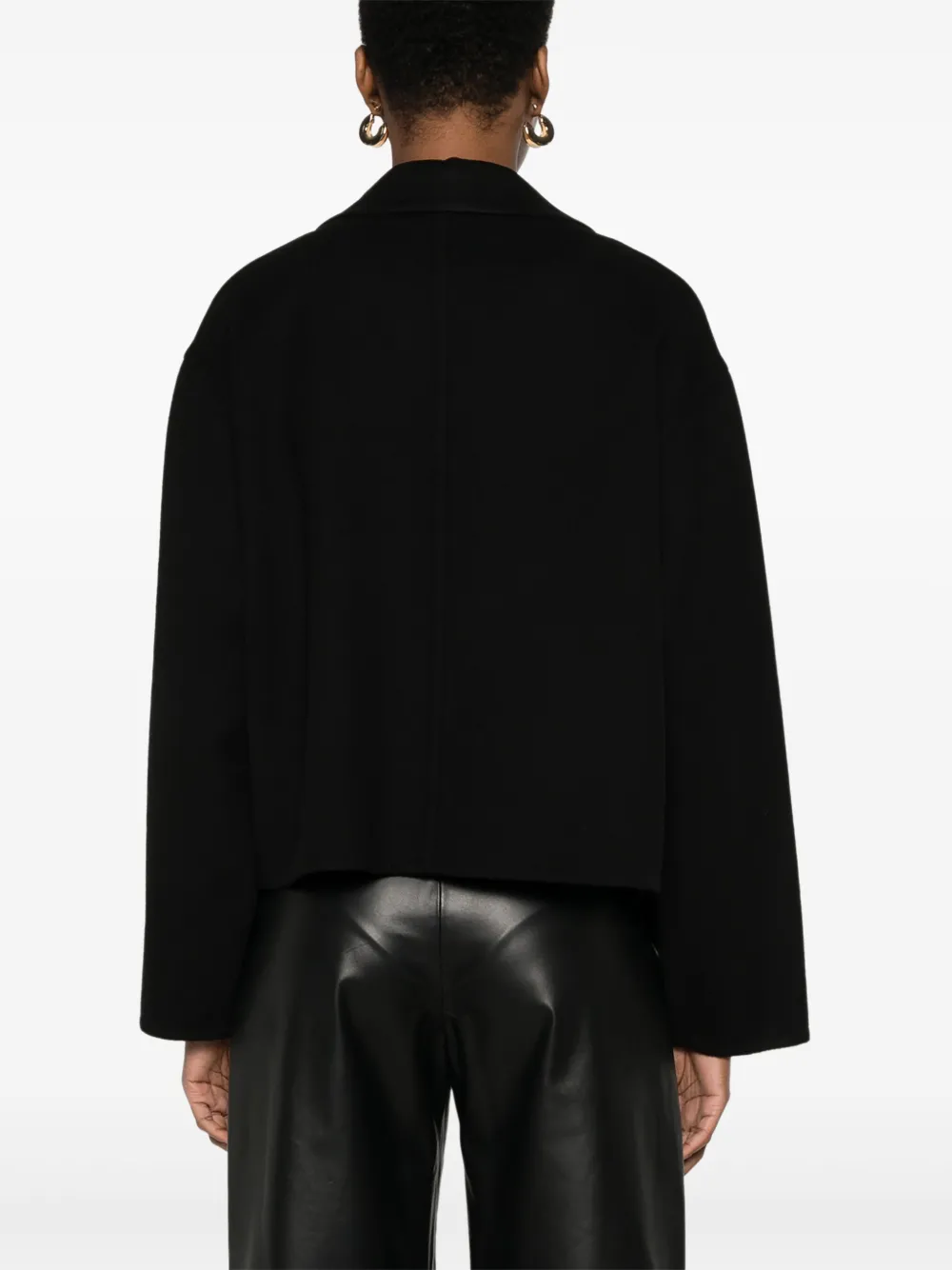 Fabiana Filippi Blazer van merinowol Zwart